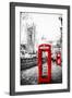 Dual Phone Booths - In the Style of Oil Painting-Philippe Hugonnard-Framed Giclee Print