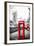 Dual Phone Booths - In the Style of Oil Painting-Philippe Hugonnard-Framed Giclee Print