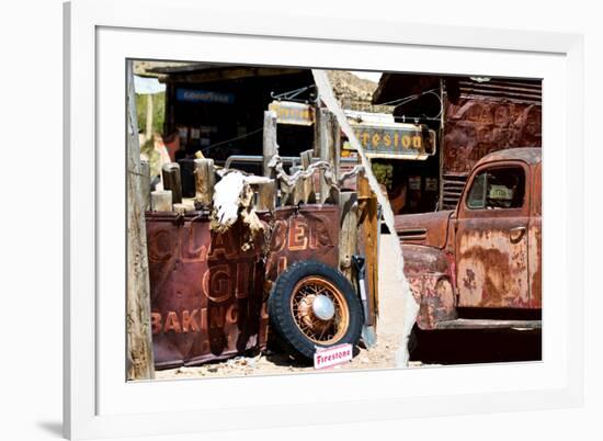 Dual Torn Posters Series - Americana-Philippe Hugonnard-Framed Photographic Print