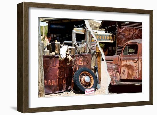 Dual Torn Posters Series - Americana-Philippe Hugonnard-Framed Photographic Print