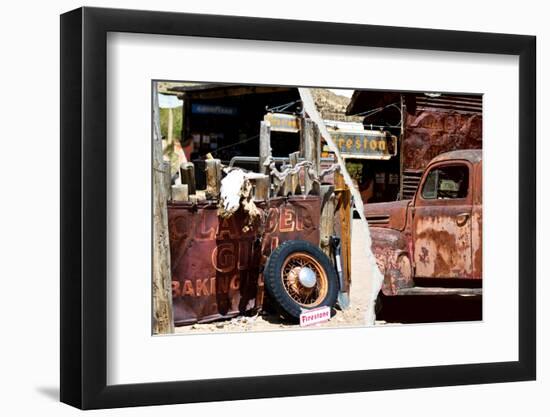 Dual Torn Posters Series - Americana-Philippe Hugonnard-Framed Photographic Print