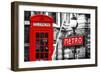 Dual Torn Posters Series - London - Paris-Philippe Hugonnard-Framed Photographic Print