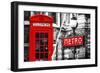 Dual Torn Posters Series - London - Paris-Philippe Hugonnard-Framed Photographic Print