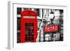 Dual Torn Posters Series - London - Paris-Philippe Hugonnard-Framed Photographic Print