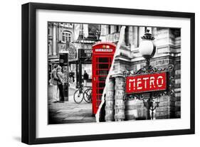 Dual Torn Posters Series - London - Paris-Philippe Hugonnard-Framed Photographic Print