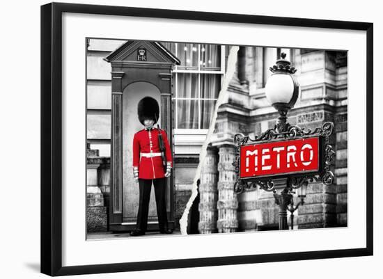 Dual Torn Posters Series - London - Paris-Philippe Hugonnard-Framed Photographic Print