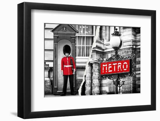 Dual Torn Posters Series - London - Paris-Philippe Hugonnard-Framed Photographic Print