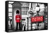 Dual Torn Posters Series - London - Paris-Philippe Hugonnard-Framed Stretched Canvas