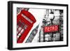 Dual Torn Posters Series - London - Paris-Philippe Hugonnard-Framed Photographic Print