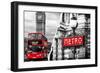 Dual Torn Posters Series - London - Paris-Philippe Hugonnard-Framed Photographic Print