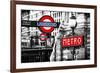 Dual Torn Posters Series - London - Paris-Philippe Hugonnard-Framed Photographic Print