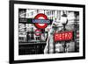 Dual Torn Posters Series - London - Paris-Philippe Hugonnard-Framed Photographic Print