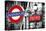 Dual Torn Posters Series - London - Paris-Philippe Hugonnard-Stretched Canvas