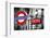 Dual Torn Posters Series - London - Paris-Philippe Hugonnard-Framed Photographic Print