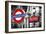 Dual Torn Posters Series - London - Paris-Philippe Hugonnard-Framed Photographic Print