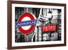 Dual Torn Posters Series - London - Paris-Philippe Hugonnard-Framed Photographic Print