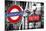 Dual Torn Posters Series - London - Paris-Philippe Hugonnard-Mounted Photographic Print