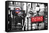 Dual Torn Posters Series - London - Paris-Philippe Hugonnard-Framed Stretched Canvas