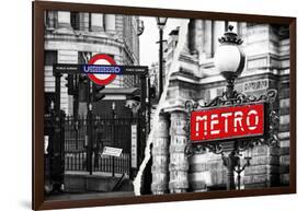 Dual Torn Posters Series - London - Paris-Philippe Hugonnard-Framed Photographic Print