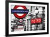 Dual Torn Posters Series - London - Paris-Philippe Hugonnard-Framed Photographic Print