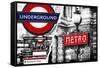 Dual Torn Posters Series - London - Paris-Philippe Hugonnard-Framed Stretched Canvas