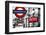 Dual Torn Posters Series - London - Paris-Philippe Hugonnard-Framed Photographic Print