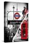 Dual Torn Posters Series - London-Philippe Hugonnard-Stretched Canvas