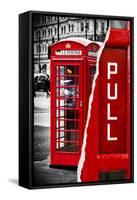 Dual Torn Posters Series - London-Philippe Hugonnard-Framed Stretched Canvas