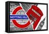 Dual Torn Posters Series - London-Philippe Hugonnard-Framed Stretched Canvas