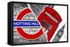 Dual Torn Posters Series - London-Philippe Hugonnard-Framed Stretched Canvas