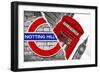 Dual Torn Posters Series - London-Philippe Hugonnard-Framed Photographic Print