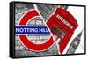 Dual Torn Posters Series - London-Philippe Hugonnard-Framed Stretched Canvas