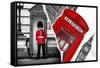 Dual Torn Posters Series - London-Philippe Hugonnard-Framed Stretched Canvas