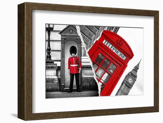 Dual Torn Posters Series - London-Philippe Hugonnard-Framed Photographic Print