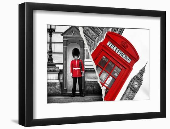 Dual Torn Posters Series - London-Philippe Hugonnard-Framed Photographic Print