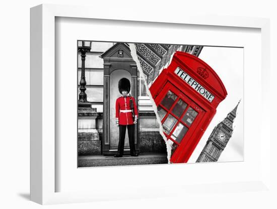 Dual Torn Posters Series - London-Philippe Hugonnard-Framed Photographic Print