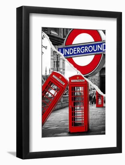 Dual Torn Posters Series - London-Philippe Hugonnard-Framed Photographic Print