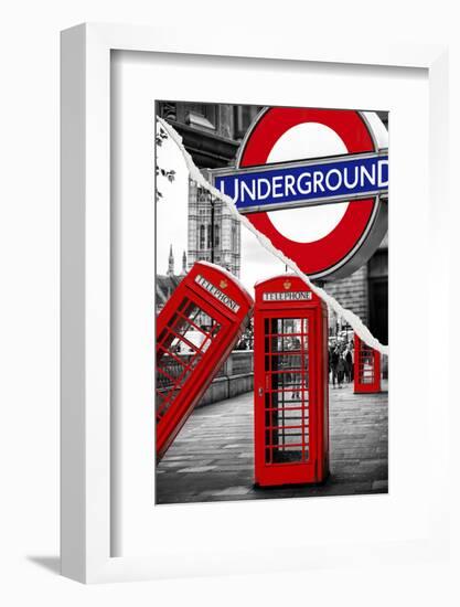 Dual Torn Posters Series - London-Philippe Hugonnard-Framed Photographic Print