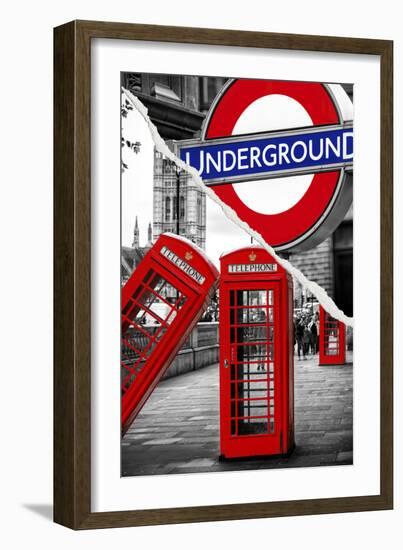 Dual Torn Posters Series - London-Philippe Hugonnard-Framed Photographic Print