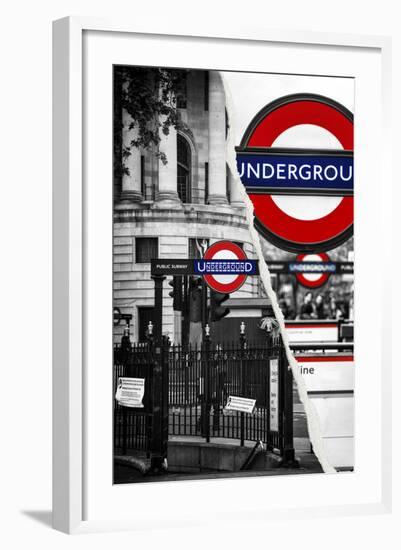 Dual Torn Posters Series - London-Philippe Hugonnard-Framed Photographic Print