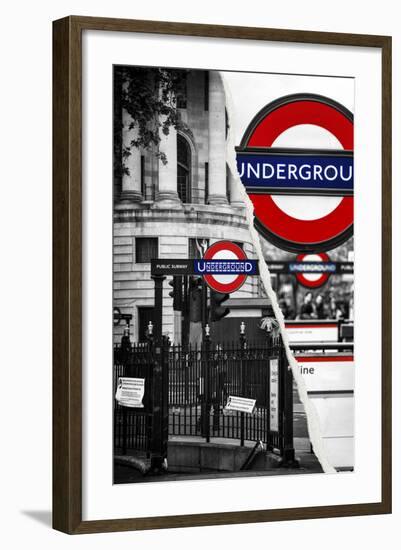 Dual Torn Posters Series - London-Philippe Hugonnard-Framed Photographic Print