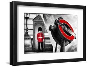 Dual Torn Posters Series - London-Philippe Hugonnard-Framed Photographic Print