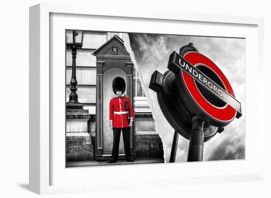 Dual Torn Posters Series - London-Philippe Hugonnard-Framed Photographic Print