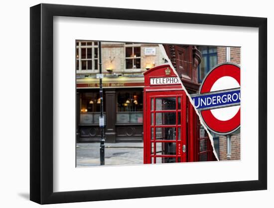 Dual Torn Posters Series - London-Philippe Hugonnard-Framed Photographic Print