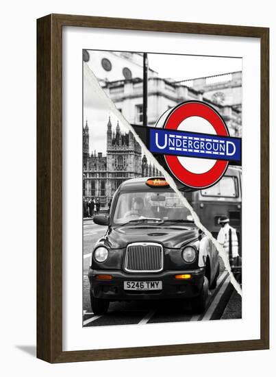 Dual Torn Posters Series - London-Philippe Hugonnard-Framed Photographic Print