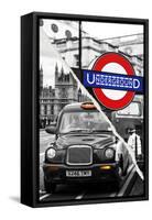 Dual Torn Posters Series - London-Philippe Hugonnard-Framed Stretched Canvas