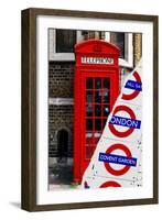 Dual Torn Posters Series - London-Philippe Hugonnard-Framed Photographic Print