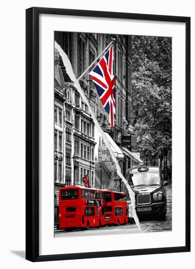 Dual Torn Posters Series - London-Philippe Hugonnard-Framed Photographic Print