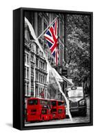 Dual Torn Posters Series - London-Philippe Hugonnard-Framed Stretched Canvas