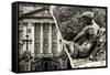 Dual Torn Posters Series - London-Philippe Hugonnard-Framed Stretched Canvas